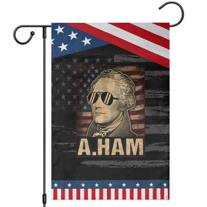 Alexander Hamilton Garden Flag Vintage American Flag TS10 Distressed Black Blue Print Your Wear