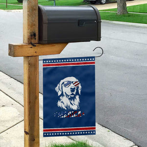 Merica Golden Retriever Garden Flag 4th of July Dog Patriotic Dog Mom TS10 Classic Blue Red Print Your Wear