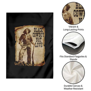 Black Cowboy Nat Love Garden Flag African American Western Rodeo Melanin Black History Texas TS10 Print Your Wear
