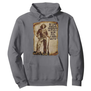 Black Cowboy Nat Love Hoodie African American Western Rodeo Melanin Black History Texas TS10 Charcoal Print Your Wear
