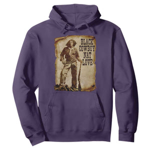 Black Cowboy Nat Love Hoodie African American Western Rodeo Melanin Black History Texas TS10 Purple Print Your Wear