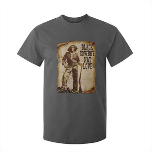 Black Cowboy Nat Love T Shirt For Kid African American Western Rodeo Melanin Black History Texas TS10 Dark Heather Print Your Wear