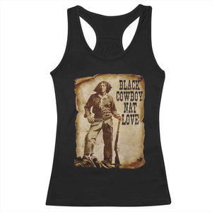 Black Cowboy Nat Love Racerback Tank Top African American Western Rodeo Melanin Black History Texas TS10 Black Print Your Wear