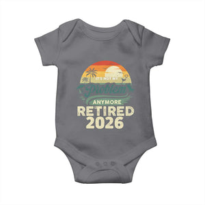 Retired 2026 Baby Onesie Vintage Retro Retirement Not My Problem Anymore