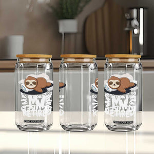 Funny Retirement Gifts Glass Can Do Not Disturb Im Retired Sloth