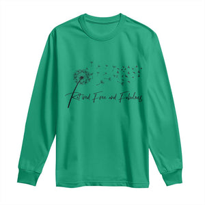 Happy Retirement Gifts For Woman Long Sleeve Shirt Retired Free And Fabulous Dandelion