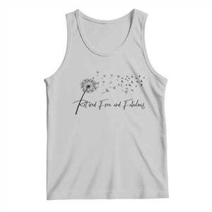Happy Retirement Gifts For Woman Tank Top Retired Free And Fabulous Dandelion