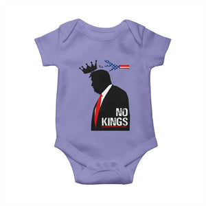 No Kings Baby Onesie Funny Resist Meme TS10 Violet Print Your Wear