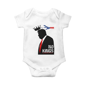 No Kings Baby Onesie Funny Resist Meme TS10 White Print Your Wear