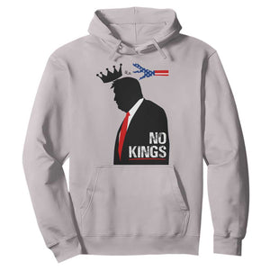 No Kings Hoodie Funny Resist Meme TS10 Ice Gray Print Your Wear