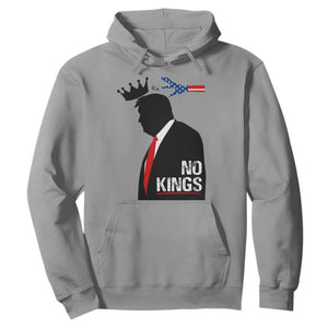 No Kings Hoodie Funny Resist Meme TS10 Sport Gray Print Your Wear