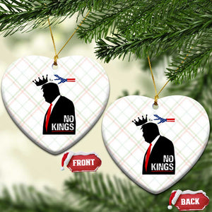 No Kings Ceramic Ornament Funny Resist Meme TS10 Print Your Wear