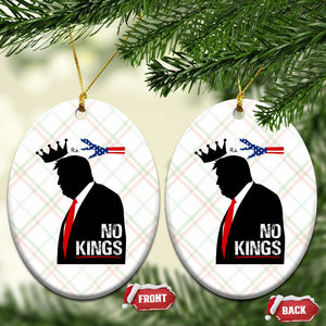 No Kings Ceramic Ornament Funny Resist Meme TS10 Print Your Wear