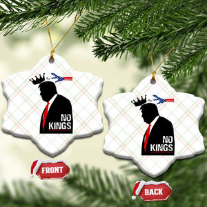 No Kings Ceramic Ornament Funny Resist Meme TS10 Print Your Wear