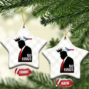 No Kings Ceramic Ornament Funny Resist Meme TS10 Print Your Wear