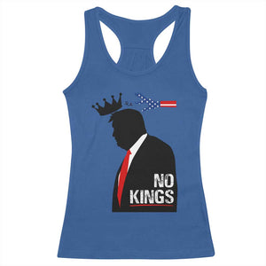 No Kings Racerback Tank Top Funny Resist Meme TS10 Royal Blue Print Your Wear