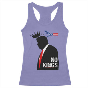 No Kings Racerback Tank Top Funny Resist Meme TS10 Violet Print Your Wear