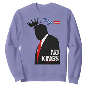No Kings Sweatshirt Funny Resist Meme TS10 Violet Print Your Wear
