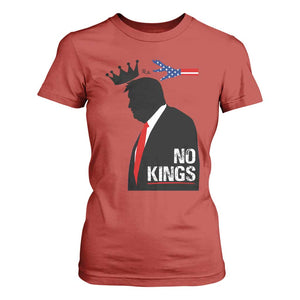 No Kings T Shirt For Women Funny Resist Meme TS10 Red Print Your Wear