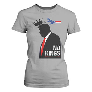 No Kings T Shirt For Women Funny Resist Meme TS10 Sport Gray Print Your Wear