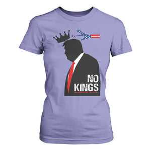 No Kings T Shirt For Women Funny Resist Meme TS10 Violet Print Your Wear