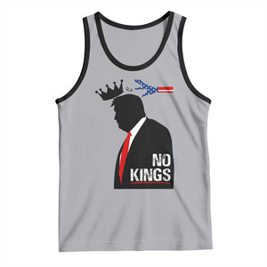 No Kings Tank Top Funny Resist Meme TS10 Athletic Heather Black Print Your Wear