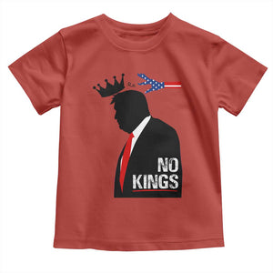 No Kings Toddler T Shirt Funny Resist Meme TS10 Red Print Your Wear