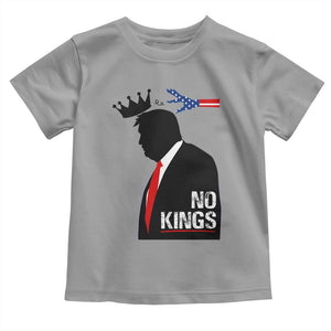 No Kings Toddler T Shirt Funny Resist Meme TS10 Sport Gray Print Your Wear
