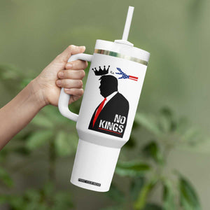 No Kings Tumbler With Handle Funny Resist Meme TS10 Print Your Wear