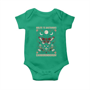 Subtle Feminist Baby Onesie Women's Rights Dont Let The Bastards Grind You Down TS10 Irish Green Print Your Wear