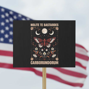 Subtle Feminist Protest Sign Women's Rights Dont Let The Bastards Grind You Down TS10 Horizontal 18" × 24" Black Print Your Wear