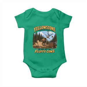 Yellowstone National Park Do Not Pet The Fluffy Cows Bison Baby Onesie TS10 Irish Green Print Your Wear