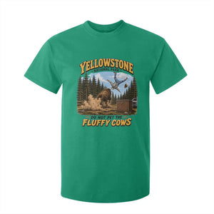 Yellowstone National Park Do Not Pet The Fluffy Cows Bison T Shirt For Kid