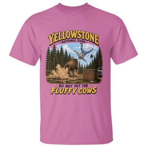 Yellowstone National Park Do Not Pet The Fluffy Cows Bison T Shirt