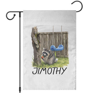Jimothy Raccoon Garden Flag Cute Seattle Trash Panda Viral Meme