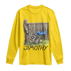 Jimothy Raccoon Long Sleeve Shirt Cute Seattle Trash Panda Viral Meme