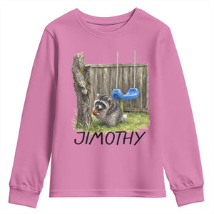 Jimothy Raccoon Youth Sweatshirt Cute Seattle Trash Panda Viral Meme