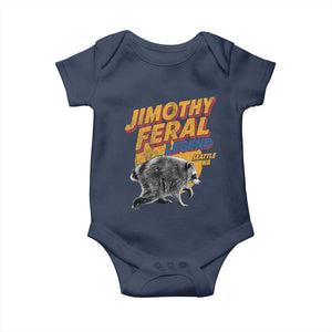 Vintage Jimothy Raccoon Baby Onesie Feral Legend Seattle WA Trash Panda Meme