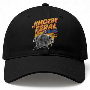 Vintage Jimothy Raccoon Baseball Cap Feral Legend Seattle WA Trash Panda Meme TS10 Print Your Wear