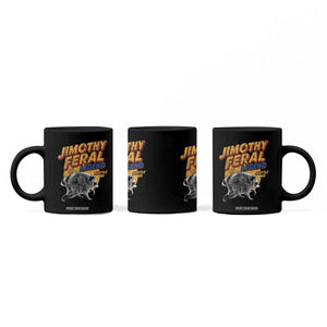 Vintage Jimothy Raccoon Coffee Mug Feral Legend Seattle WA Trash Panda Meme