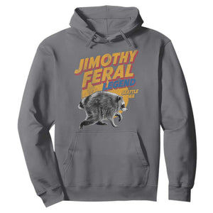 Vintage Jimothy Raccoon Hoodie Feral Legend Seattle WA Trash Panda Meme