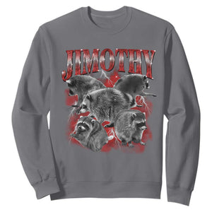 Jimothy Raccoon Sweatshirt Vintage 90s Bootleg Rap Style Funny Meme