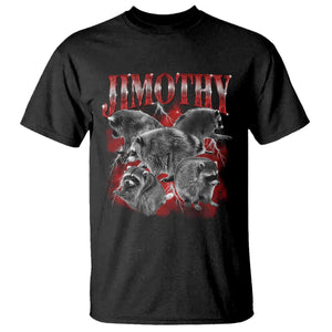 Jimothy Raccoon T Shirt Vintage 90s Bootleg Rap Style Funny Meme
