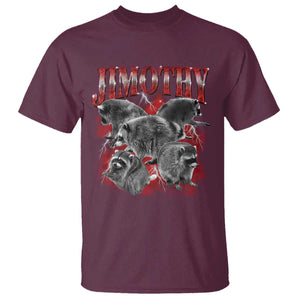Jimothy Raccoon T Shirt Vintage 90s Bootleg Rap Style Funny Meme