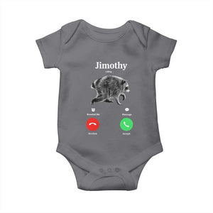 Jimothy Calling Phone Call Seattle Raccoon Baby Onesie