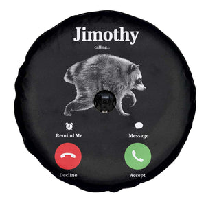 Jimothy Calling Phone Call Seattle Raccoon Spare Tire Cover