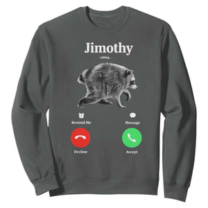 Jimothy Calling Phone Call Seattle Raccoon Sweatshirt