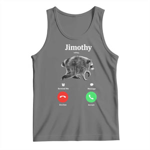Jimothy Calling Phone Call Seattle Raccoon Tank Top
