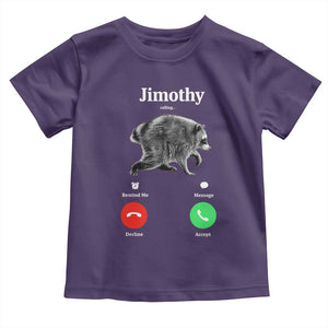 Jimothy Calling Phone Call Seattle Raccoon Toddler T Shirt