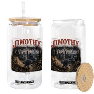 Vintage Jimothy Seattle Wildlife Raccoon Meme Glass Can